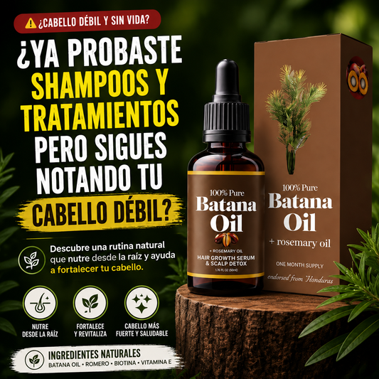ACEITE DE BATANA PARA EL CRECIMIENTO DEL CABELLO