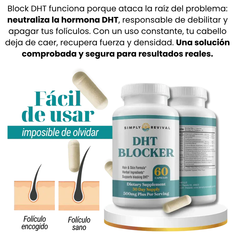 DHT BLOCKER |Recupera tu cabello y detén la caída desde la raíz