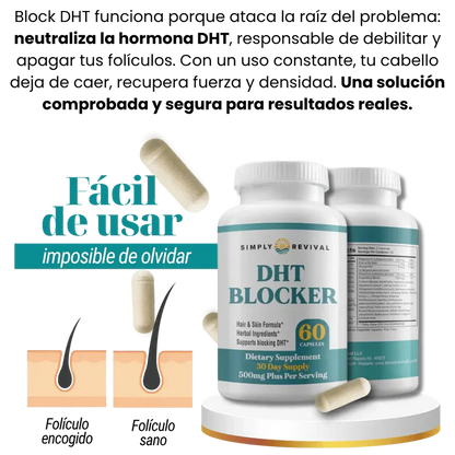 DHT BLOCKER |Recupera tu cabello y detén la caída desde la raíz