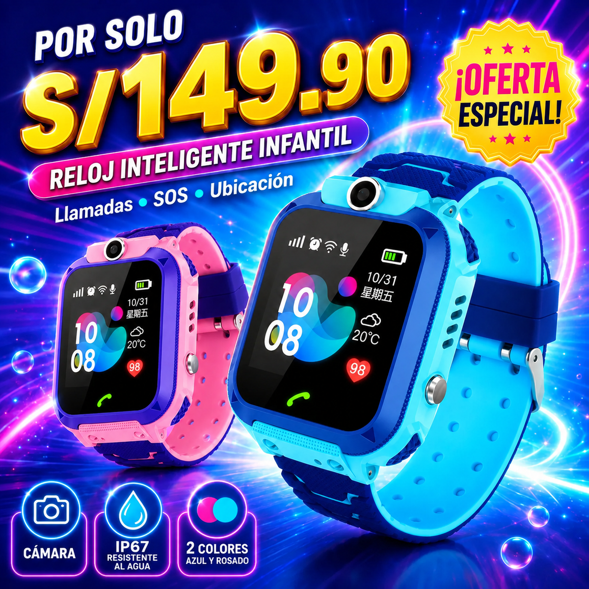 Reloj Inteligente Q12 para Niños