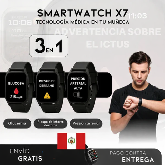 Smart Gluco Watch ⌚️: Controla Glucosa, Ritmo Cardíaco y Presión Arterial