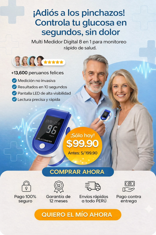 CONTROLA TU GLUCOSA EN SEGUNDOS, SIN PINCHAZOS Y SIN DOLOR ✨
