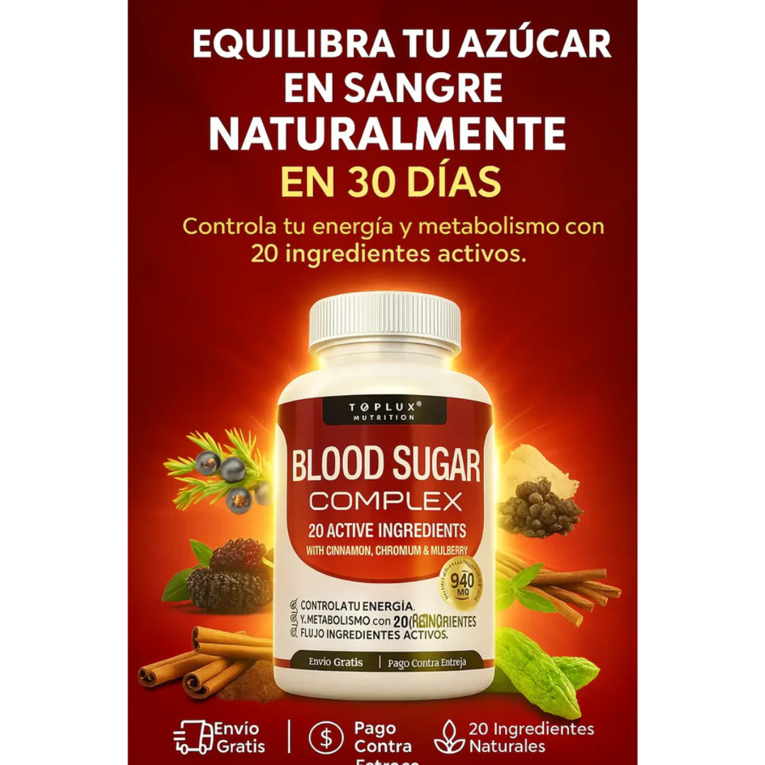 Blood Sugar Complex™ – Fórmula Avanzada para Estabilizar la Glucosa