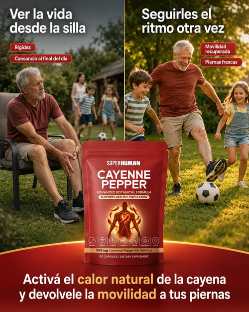 Cayenne Pepper – Suplemento Botánico para Circulación Saludable (60 Cápsulas)