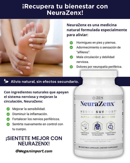 NEURAZENX - El alivio natural para el hormigueo y dolor de nervios