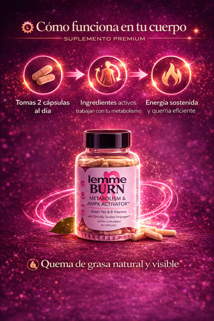 LEMME BURN: SUPLEMENTO PARA QUEMAR GRASA Y REDUCIR ANTOJOS