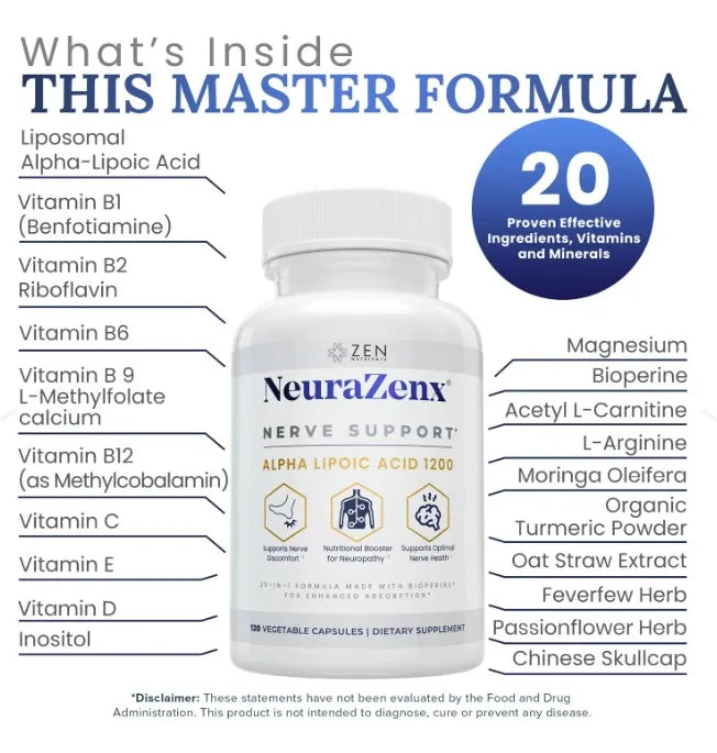 NEURAZENX - El alivio natural para el hormigueo y dolor de nervios