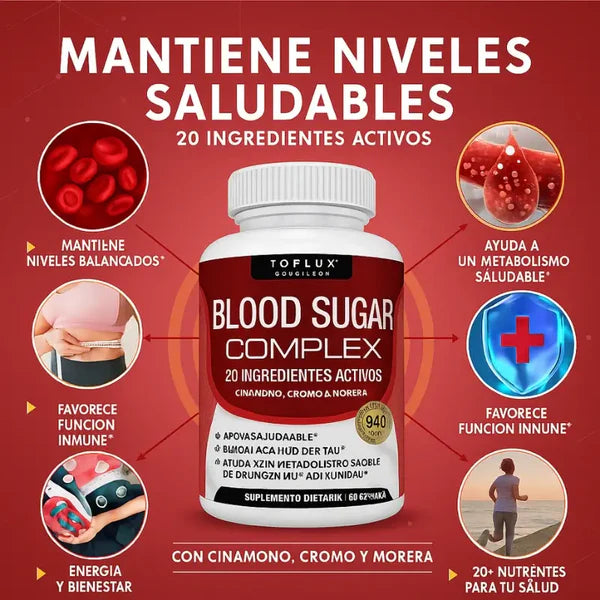 Blood Sugar Complex™ – Fórmula Avanzada para Estabilizar la Glucosa