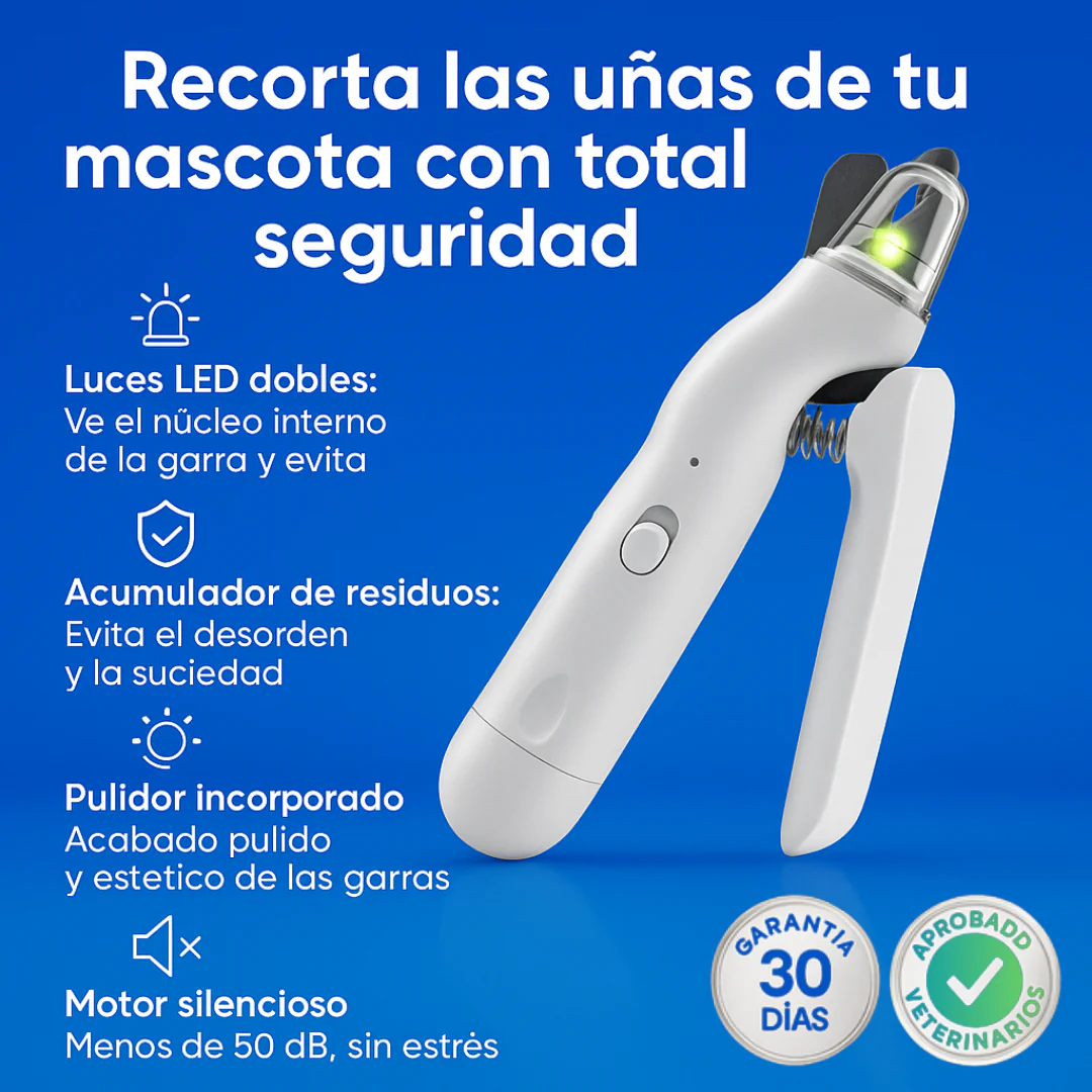 PawTrim™ – Recortador y pulidor de garras 2 en 1 para mascotas
