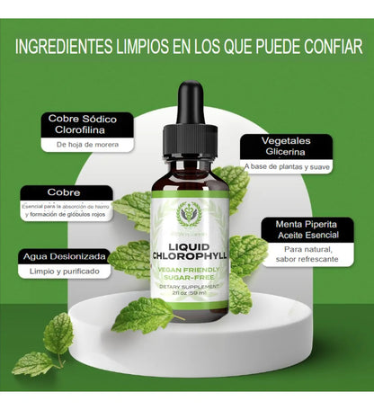 Clorofila Líquida Original 100% Natural